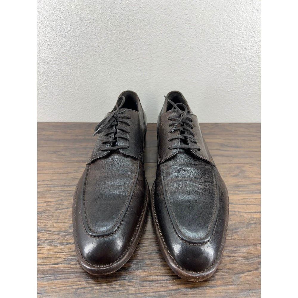 J&M 1850 Johnston & Murphy Italy Men's Dark Brown Leather Oxfords Dress 11M‎